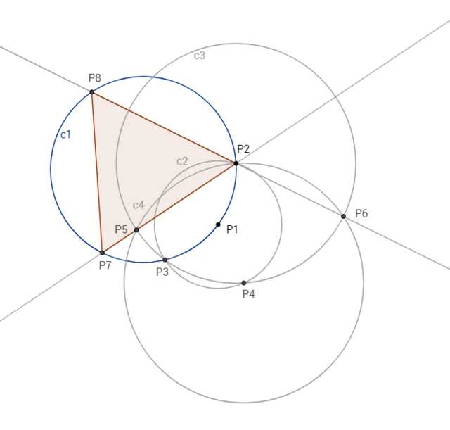 geometry Compass and straightedge contruction of an equilateral triangle inscribed in a given