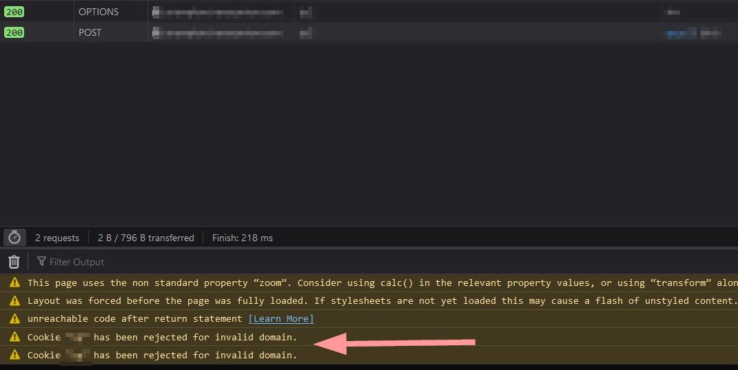 debugging how to debug cookie rejection by the browser Stack Overflow