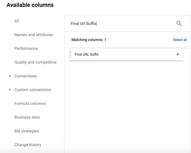 google api how can I get the Final Url Suffix via Search Ads 360 API Stack Overflow