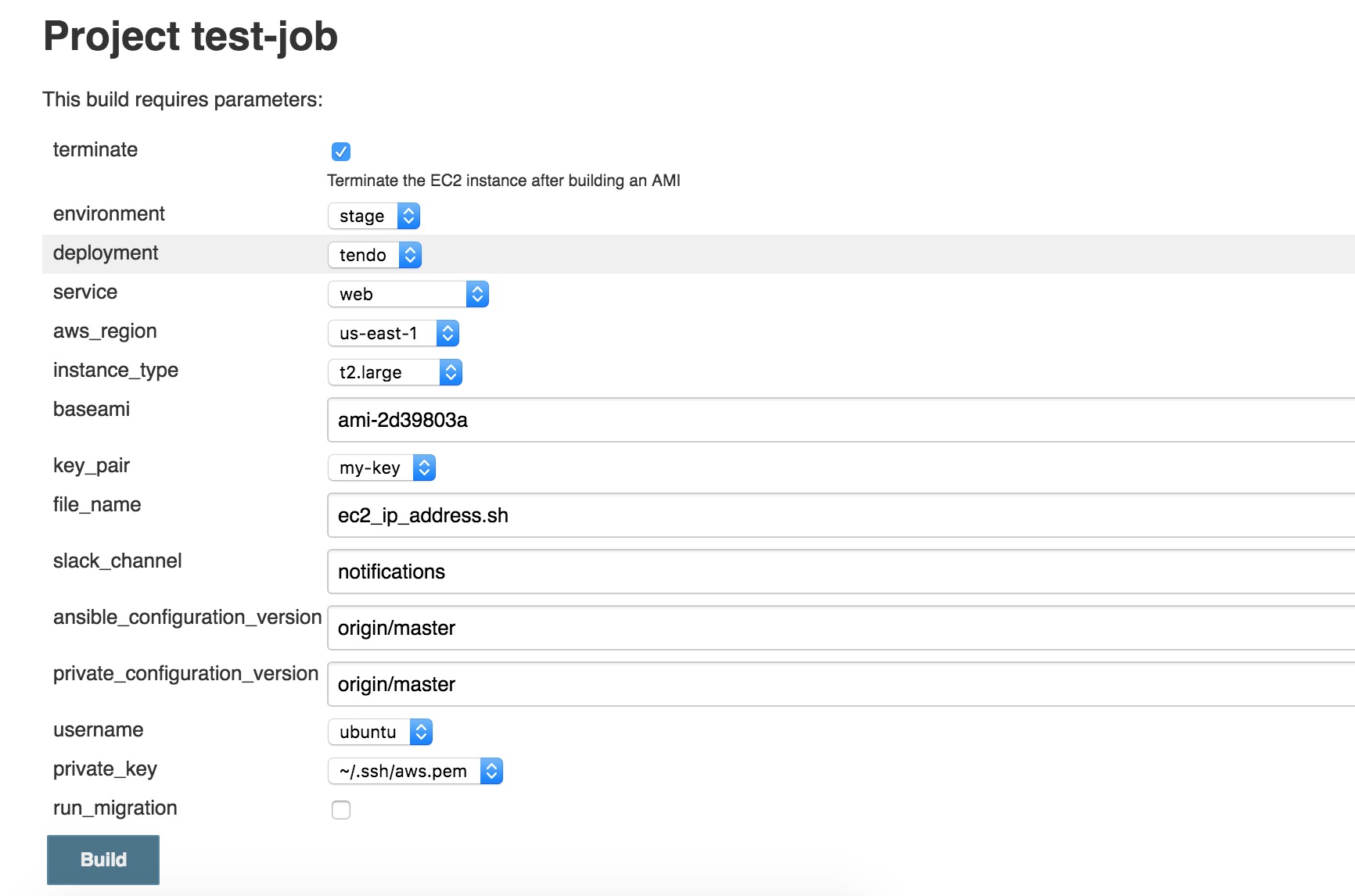 How to create Jenkins parameter job using code Stack Overflow