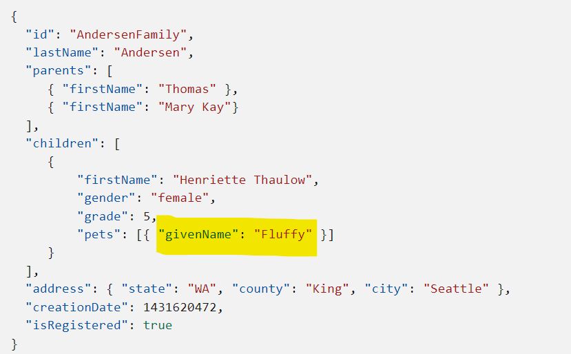 c CosmosDB SQL API Change property Name (Partial Updates SDK