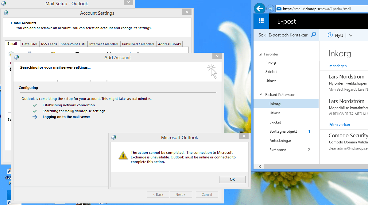 Outlook 2013 and Exchange 2016 "The connection to Microsoft Exchange is