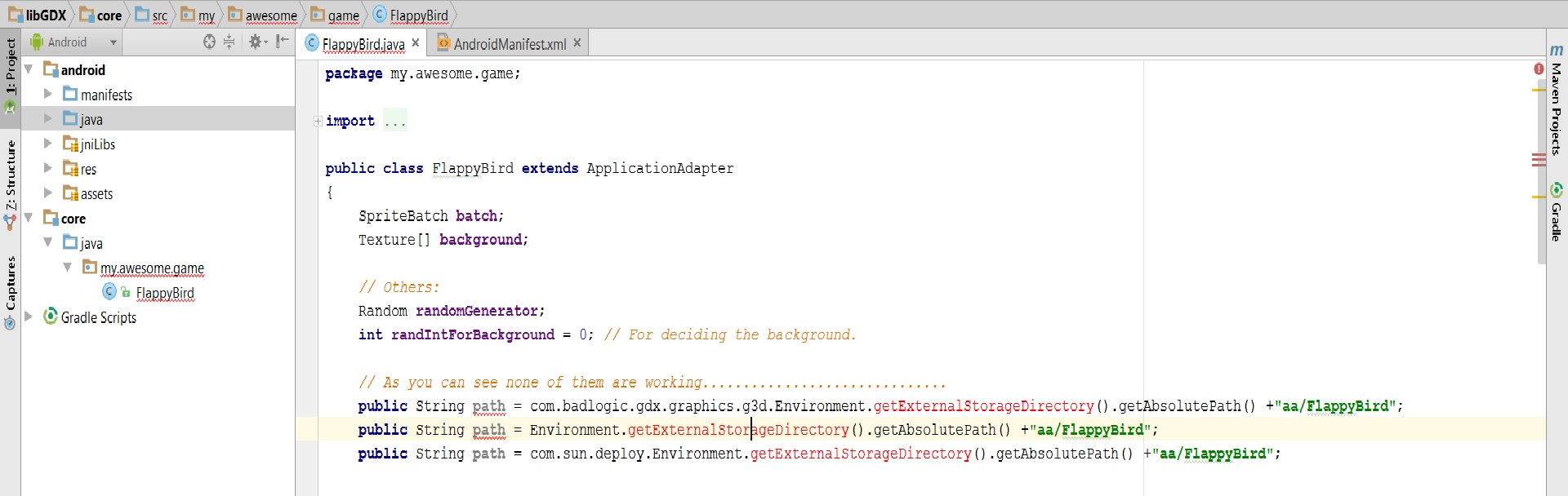 android How to get Environment.getExternalStorageDirectory