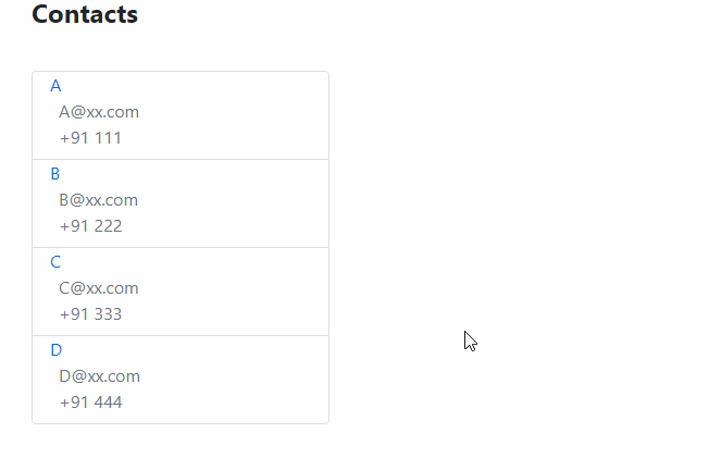 c Display List Item all details when clicked on specific list Item