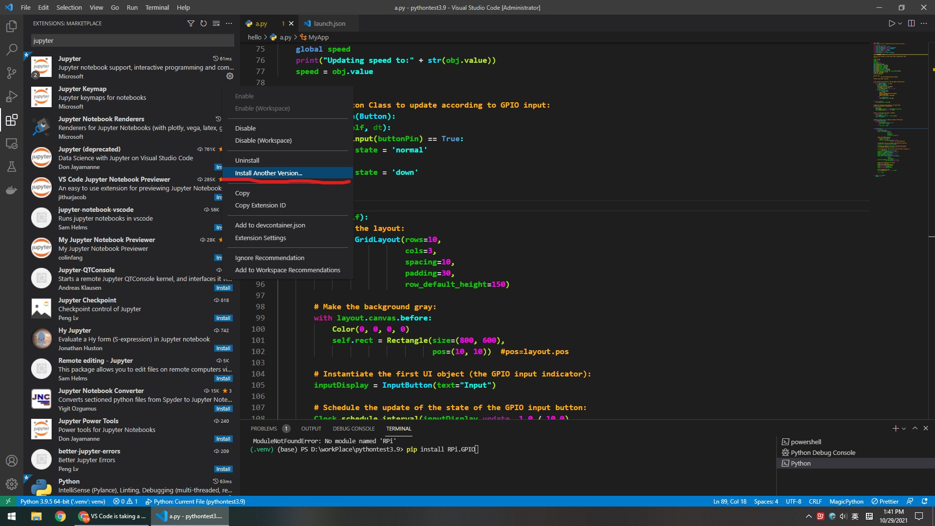 VS Code is taking a lot of time to load python modules in jupyter