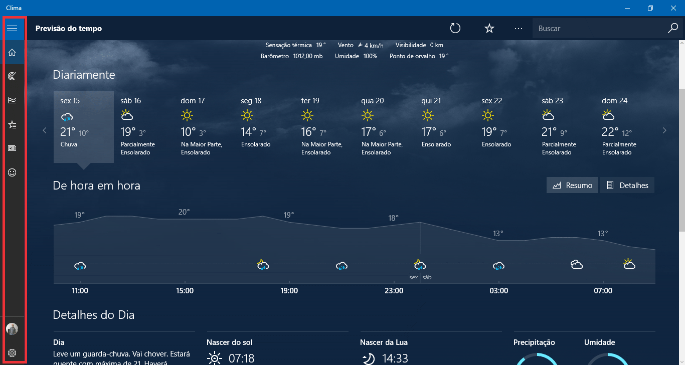 xaml Side menu like the Climate app on WPF Classic Desktop Stack