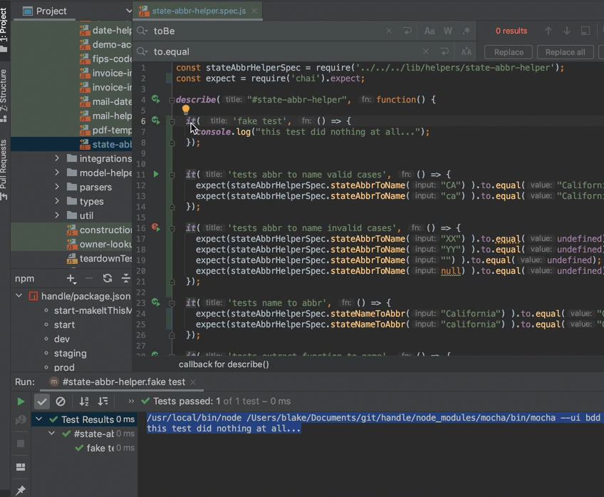 intellij idea How can I make running individual tests faster with Jest in Storm? Stack