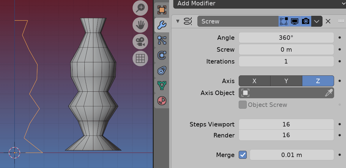 python How to create cylinder with varying radius at different height Blender Stack Exchange