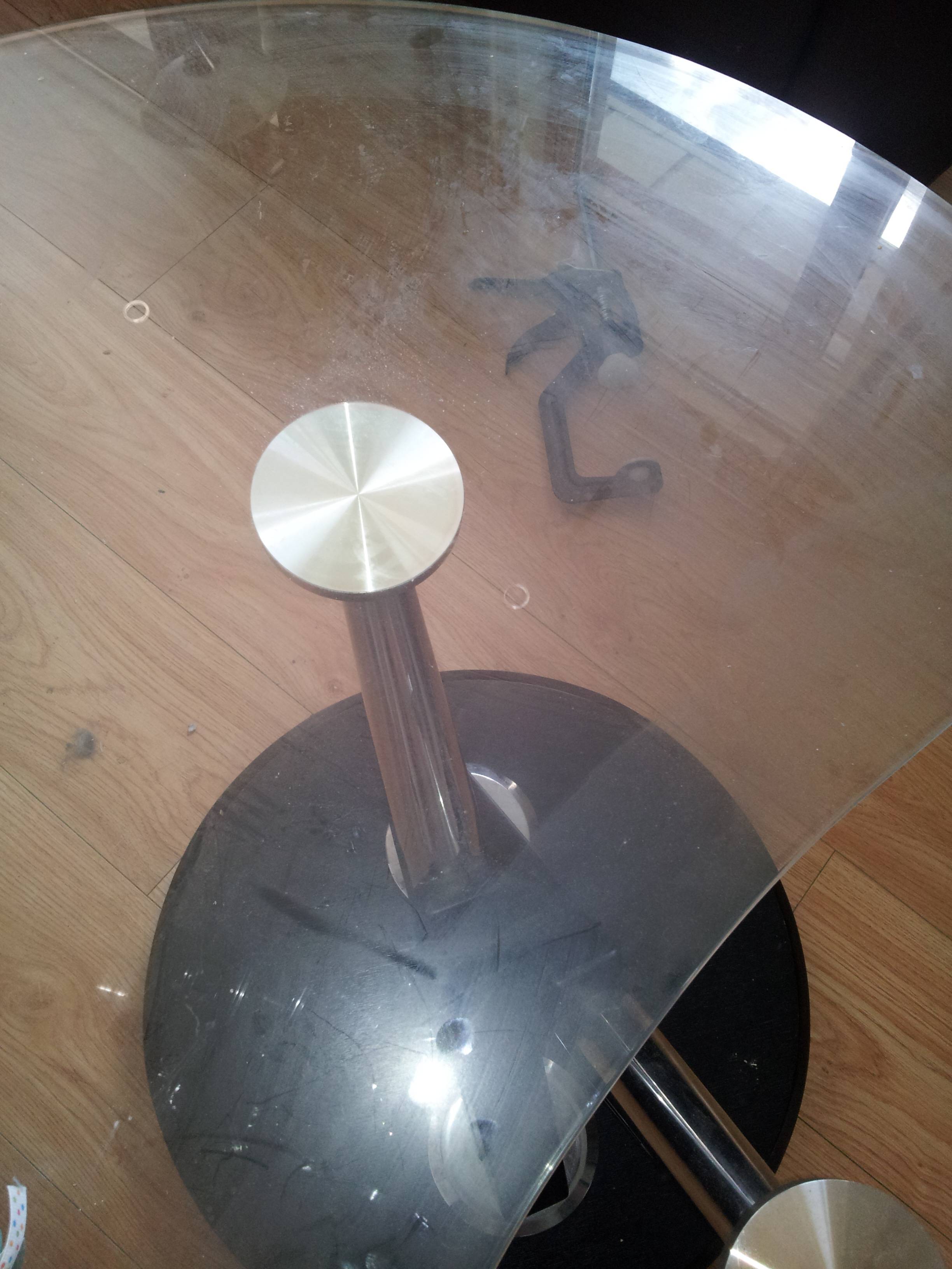 table What type of adhesive do I use to bond metal & glass? Home Improvement Stack Exchange