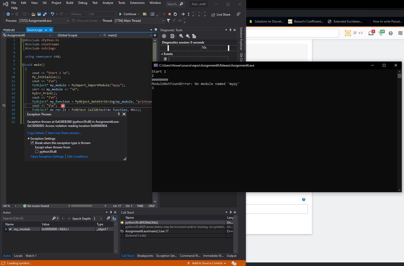 linking python and C++ Stack Overflow