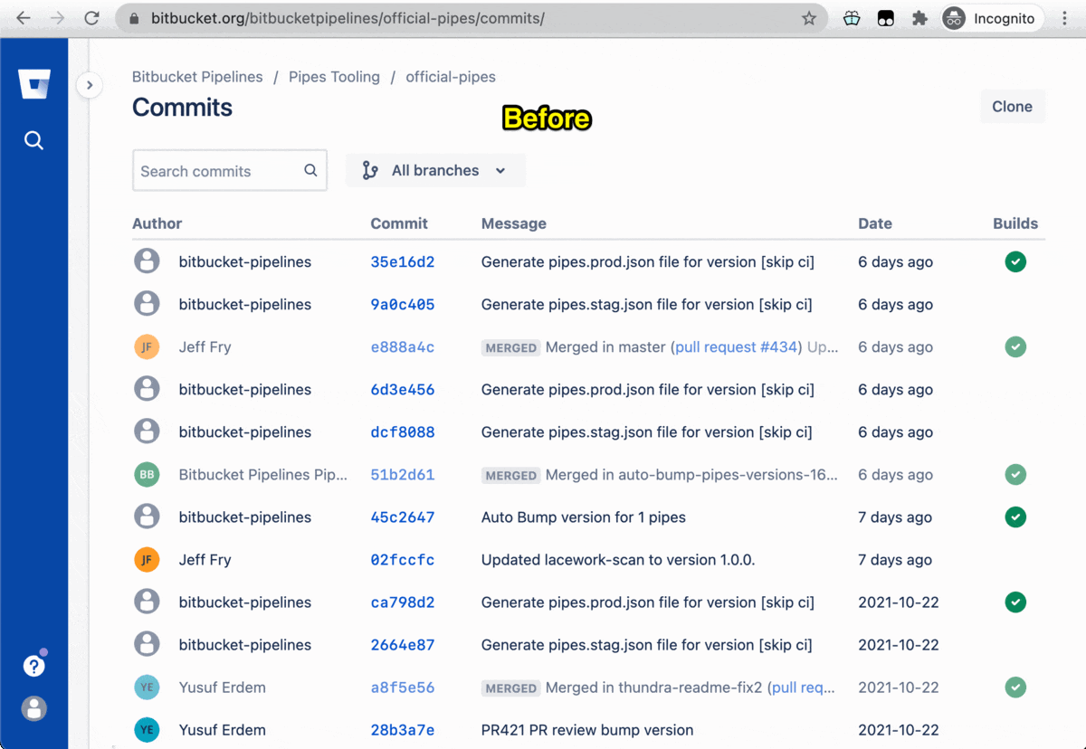 javascript How can I change the line wrapping on the Bitbucket