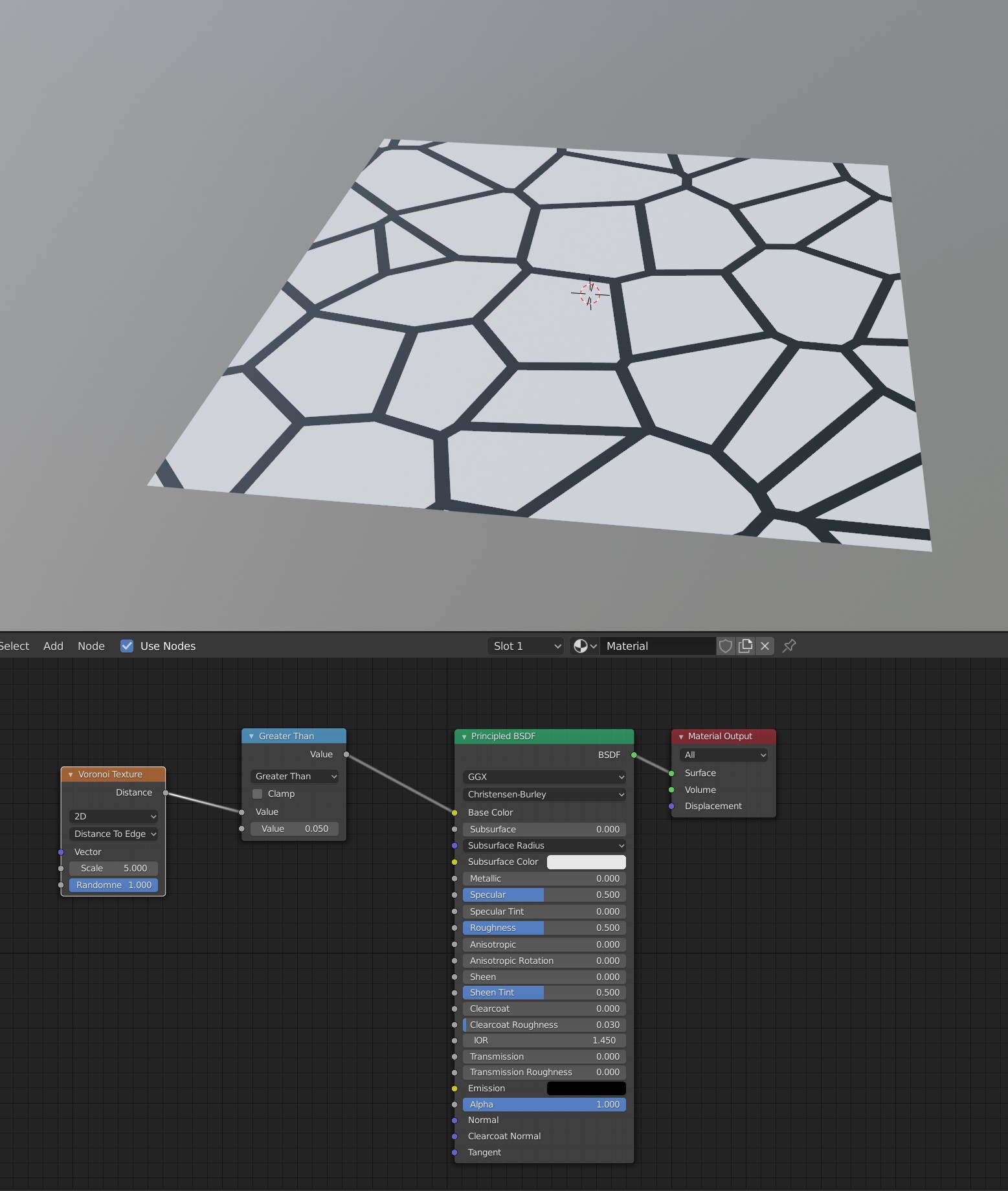 texturing Voronoi Texture Node with differing options Blender Stack