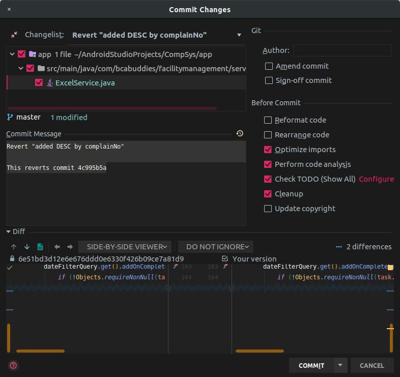 git What are differences between 'Revert', 'Revert Commit' and 'Reset