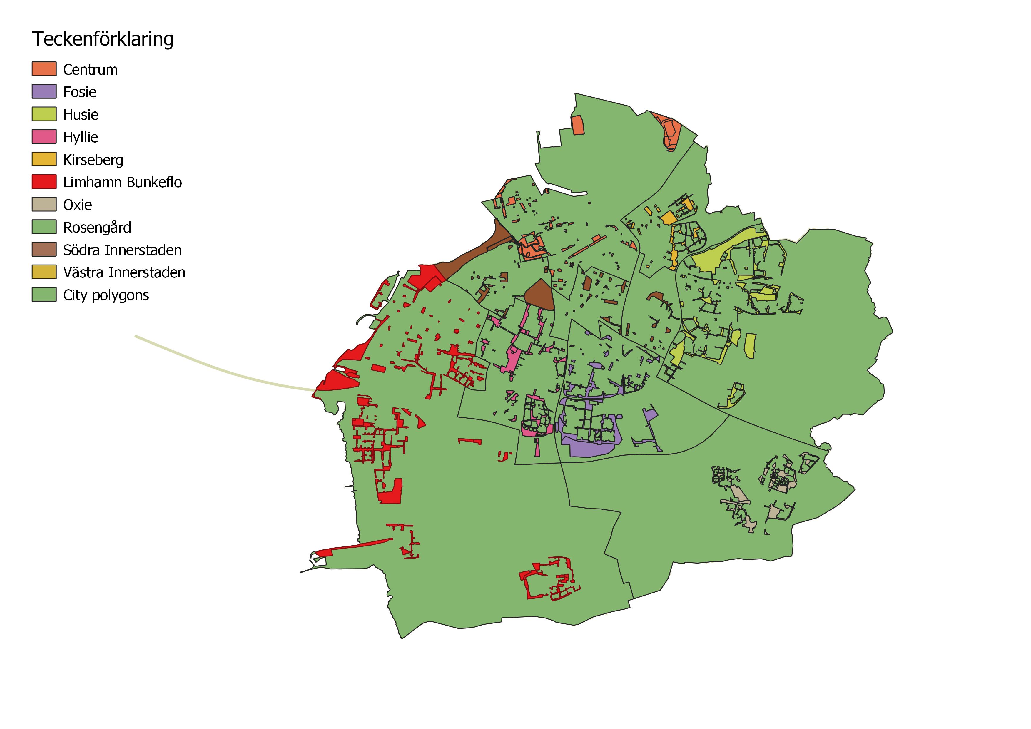 Calculate percentage covered by green space in a city using QGIS