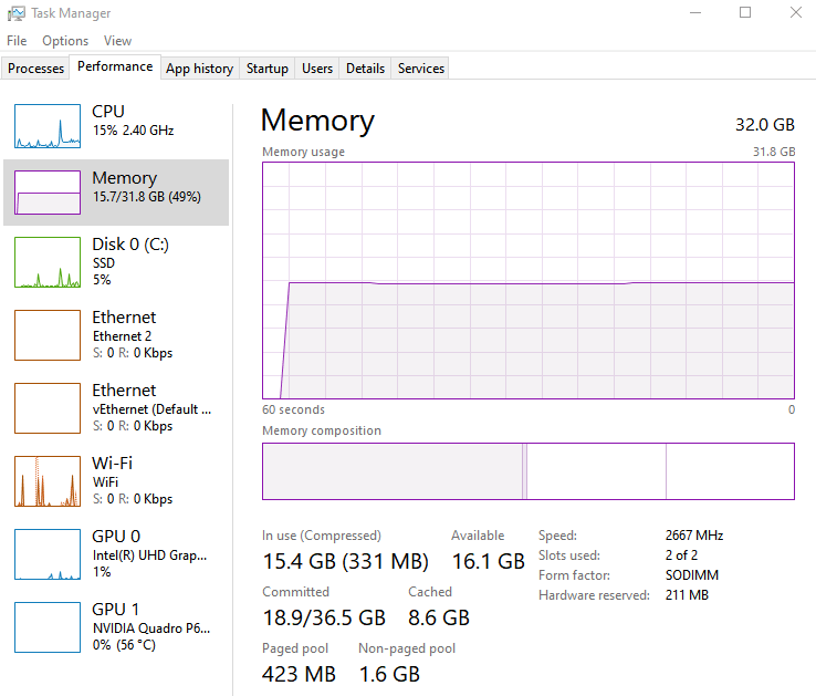 virtual machine Intellij Could not reserve enough