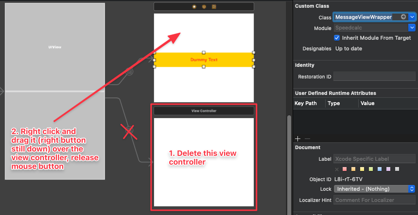 swift reusable view controller with view In storyboard