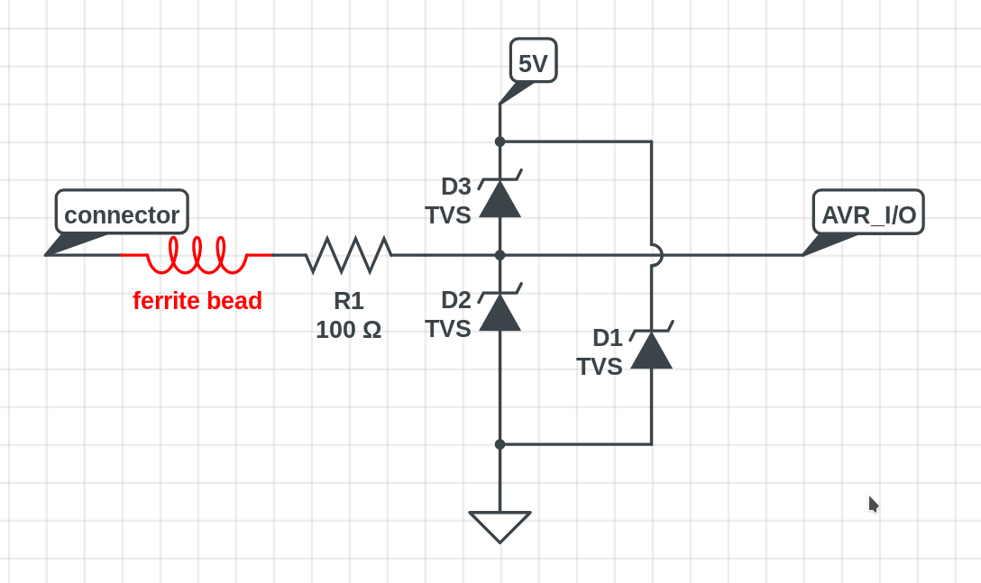 Help with ESD circuit protection modification Circuit Digest