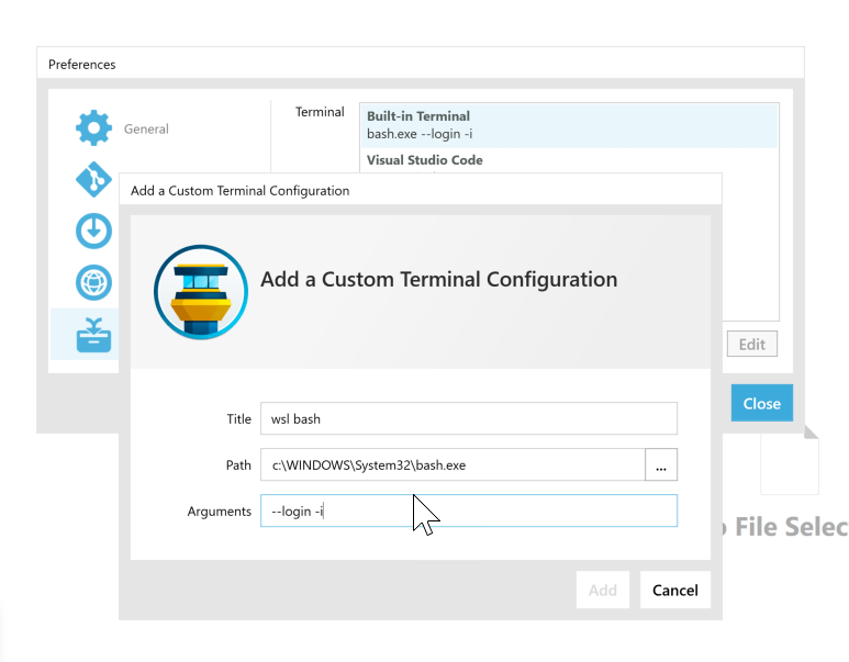 bash Opening a wsl shell from another windows application Super User