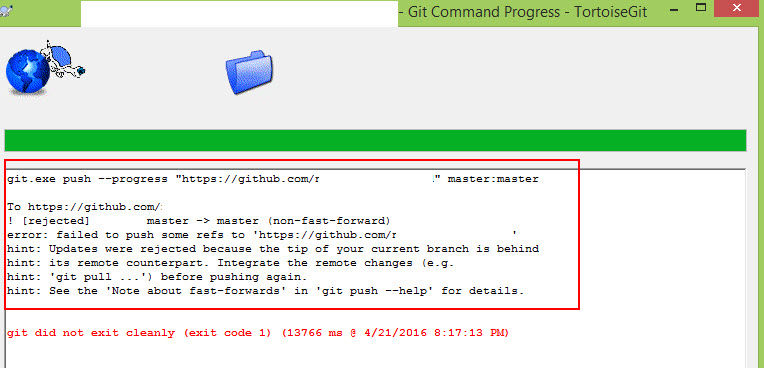 git Unable to push after resetting current branch to previous commit