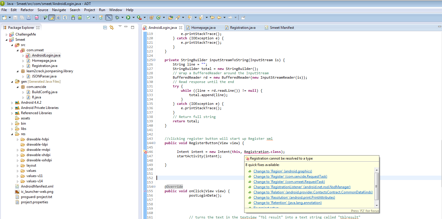 java Cannot be resolved to a type error Stack Overflow