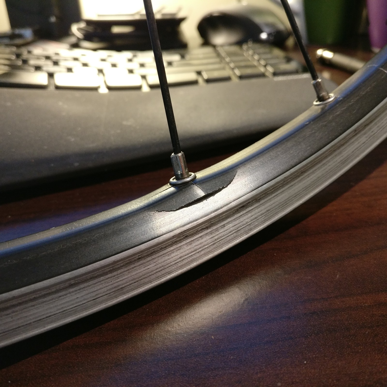 Questions about cracks in my rim Bicycles