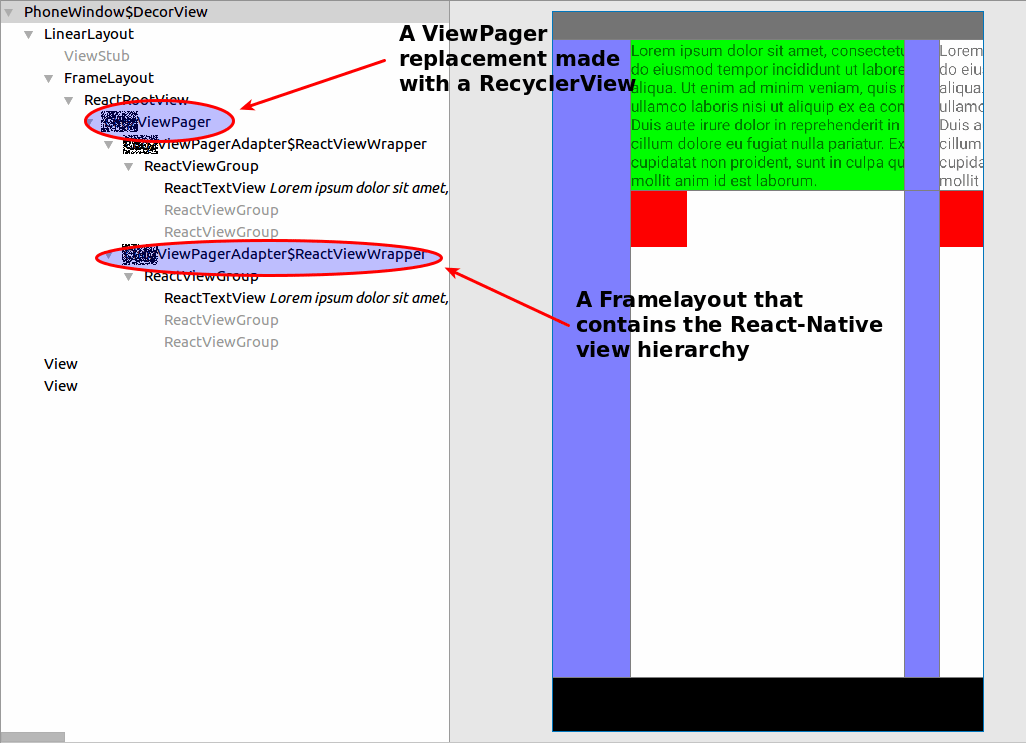 user interface How to layout React Native views hierarchy inside
