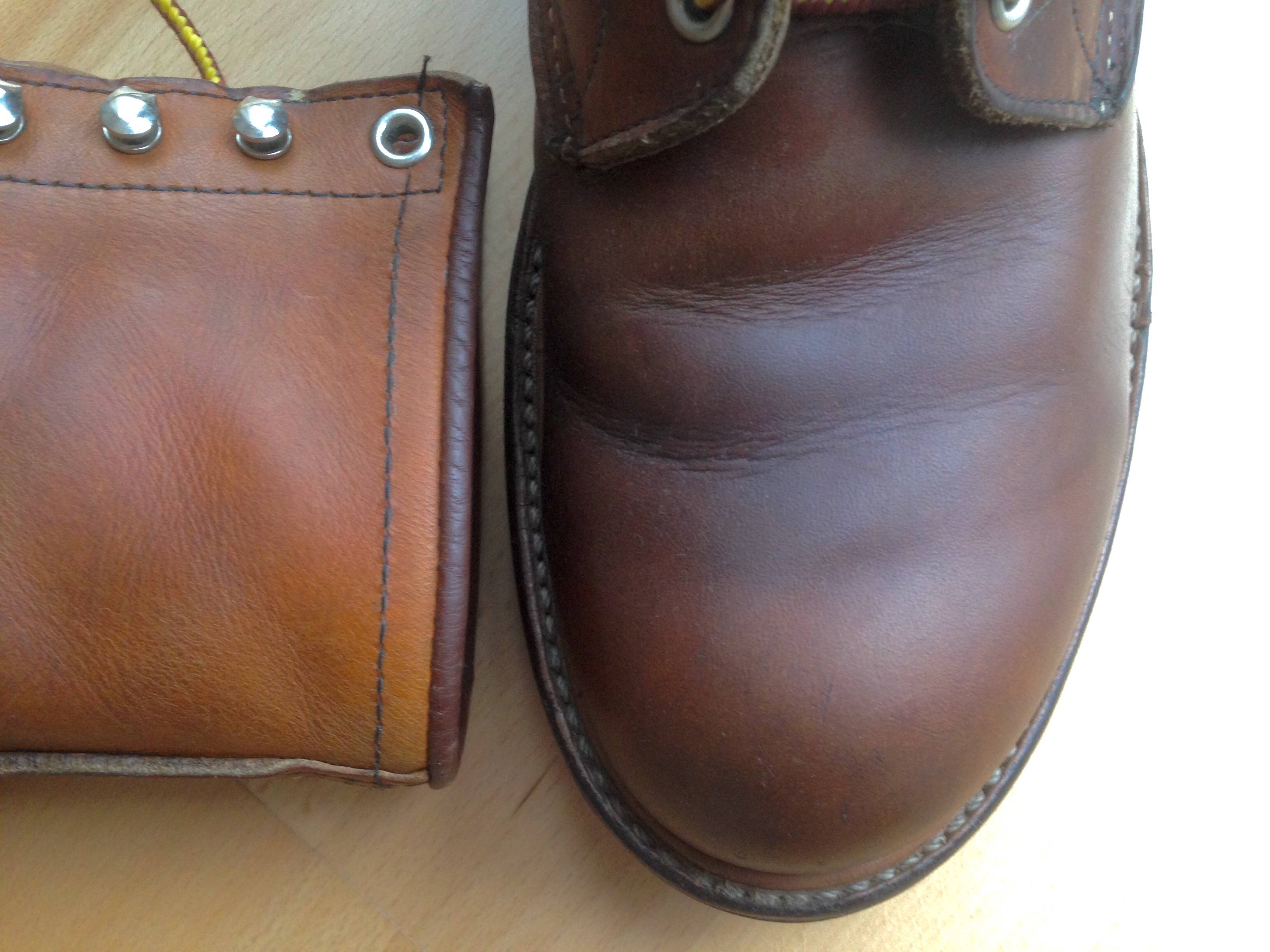 Restoring color/shade of leather boots Lifehacks