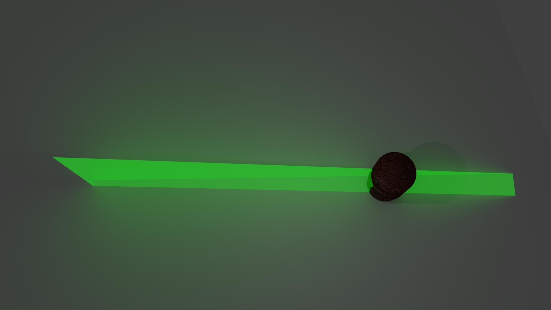 cycles render engine Visible light beam with a specific shape