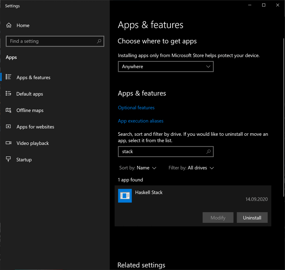 haskell Completely remove Stack from Windows 10 Stack Overflow