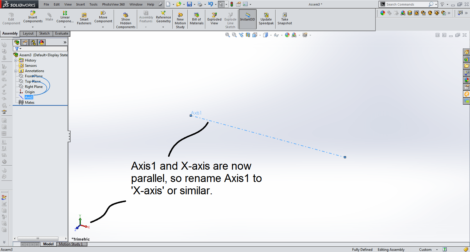 mobile robot How to align solidworks global origin with assembly