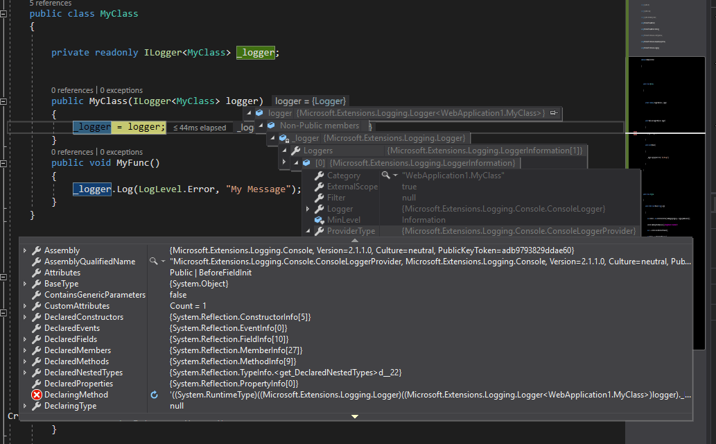 c Unable to resolve ILogger from Microsoft.Extensions.Logging