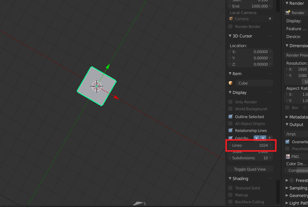 How to make the grid infinite in User Ortho Views? Blender Stack Exchange