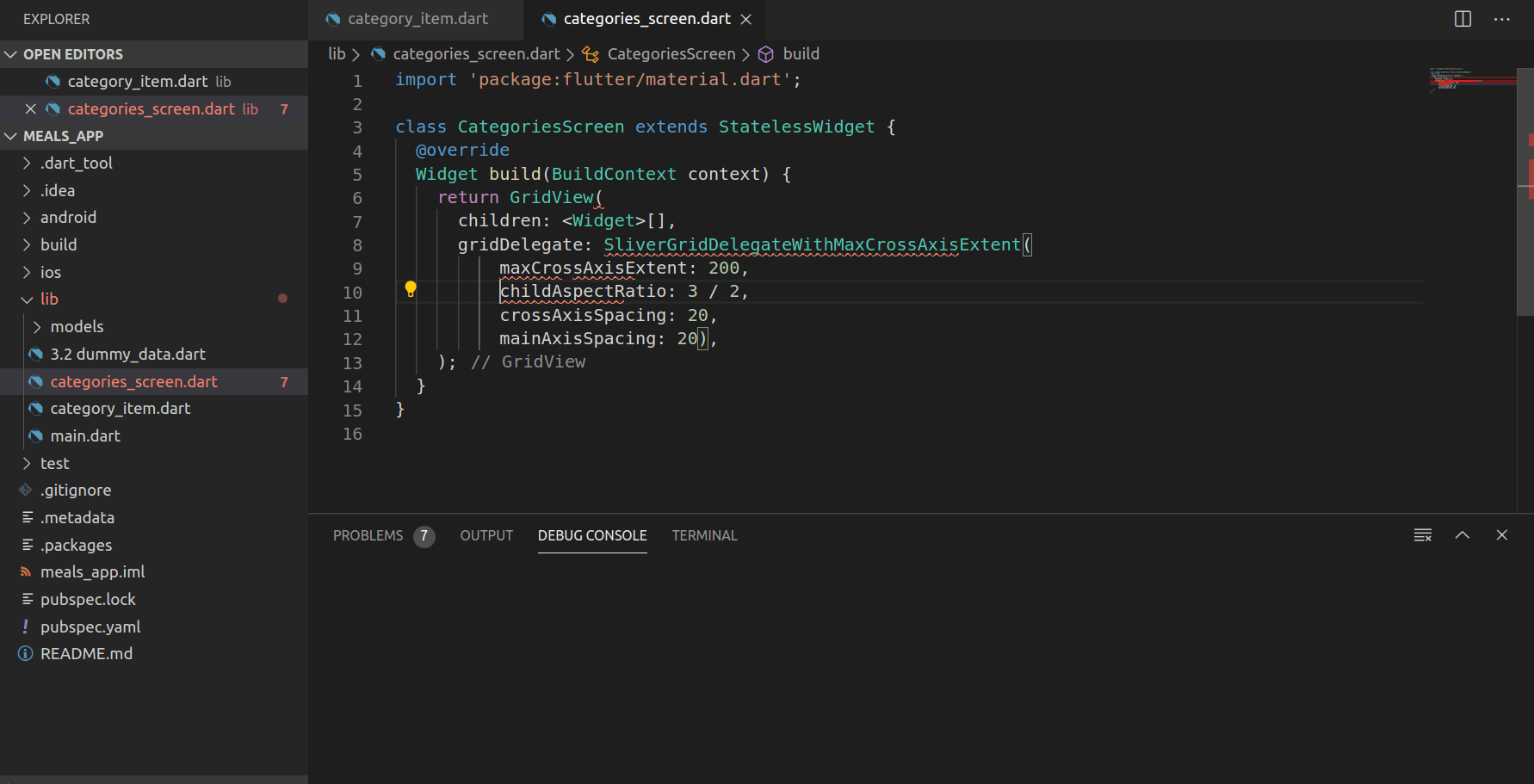 vscode invalid syntax error for dart and flutter after