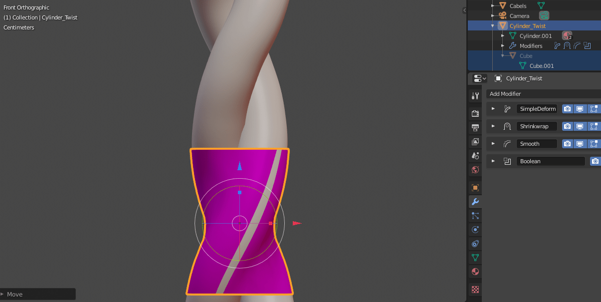 Shrink Wrap Modifier and Distortion Blender Stack Exchange