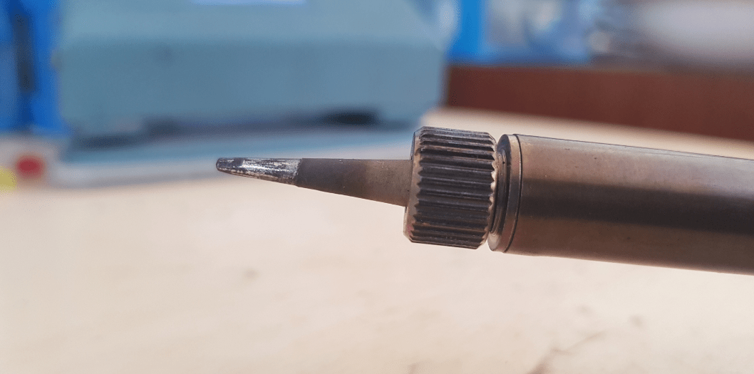 Electronic Soldering iron tip turns black after first use, and won’t