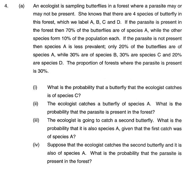 statistics Application of Bayes theorem and Partition Law, total