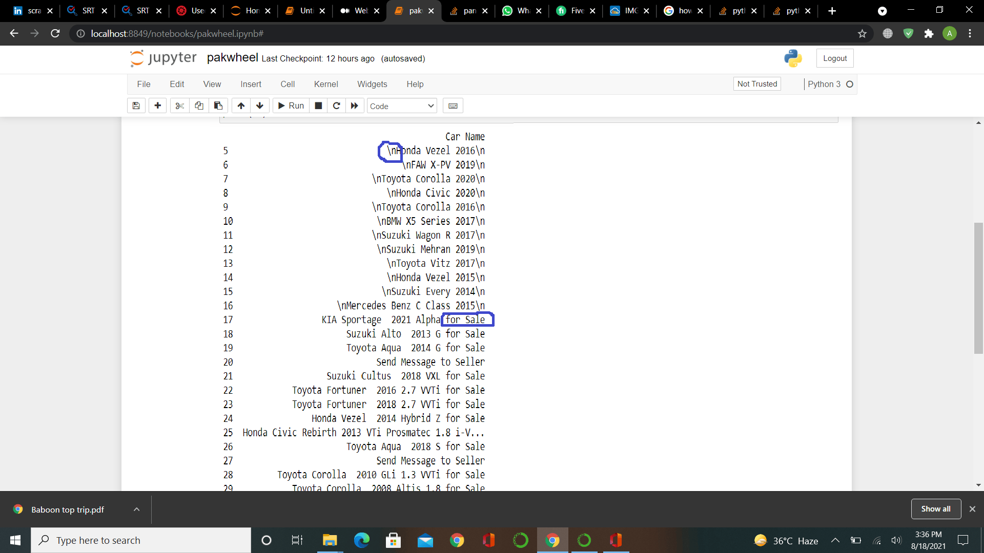 python how do I delete some extra text from data frame? Stack Overflow