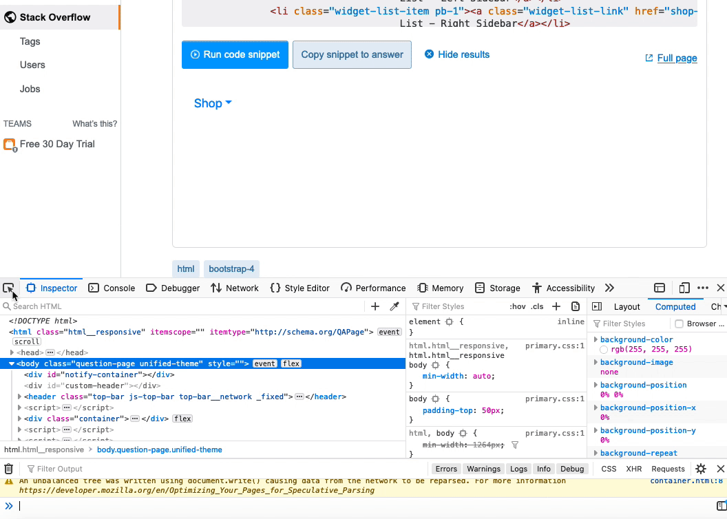 html Drop down is activating when clicked on white space Stack Overflow