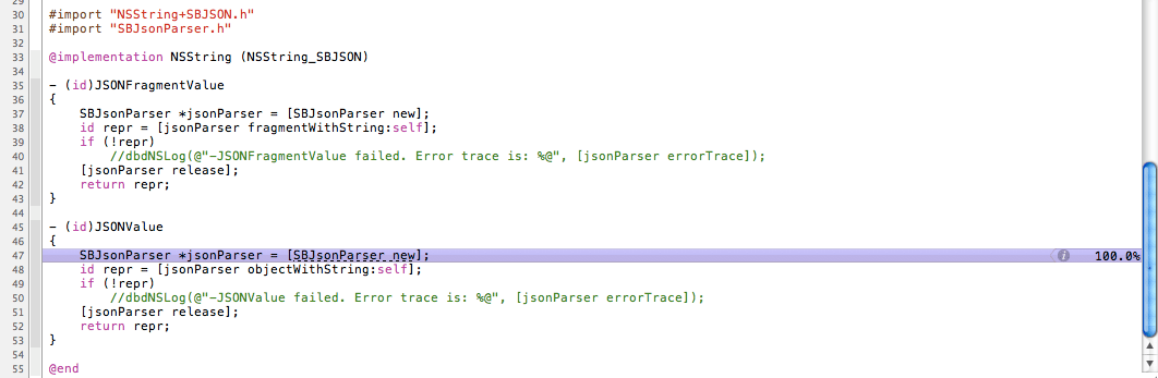 Iphone Objective C Memory Leak With Sbjsonparser Stack Overflow