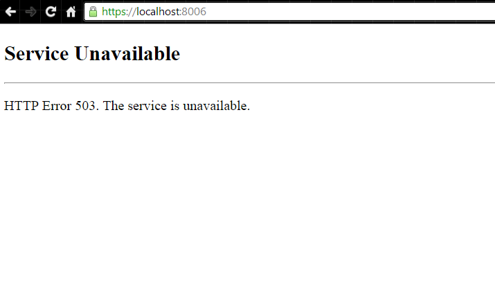Event id 5021 when iis/was starts: Httplistener Server Returns An Error 503 Service Unavailable Stack Overflow