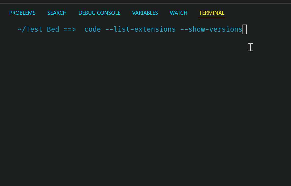 How to show the extensions installed in Visual Studio Code? Row Coding