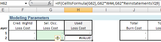 Excel is calculating a formula with a VBA function as an error unless