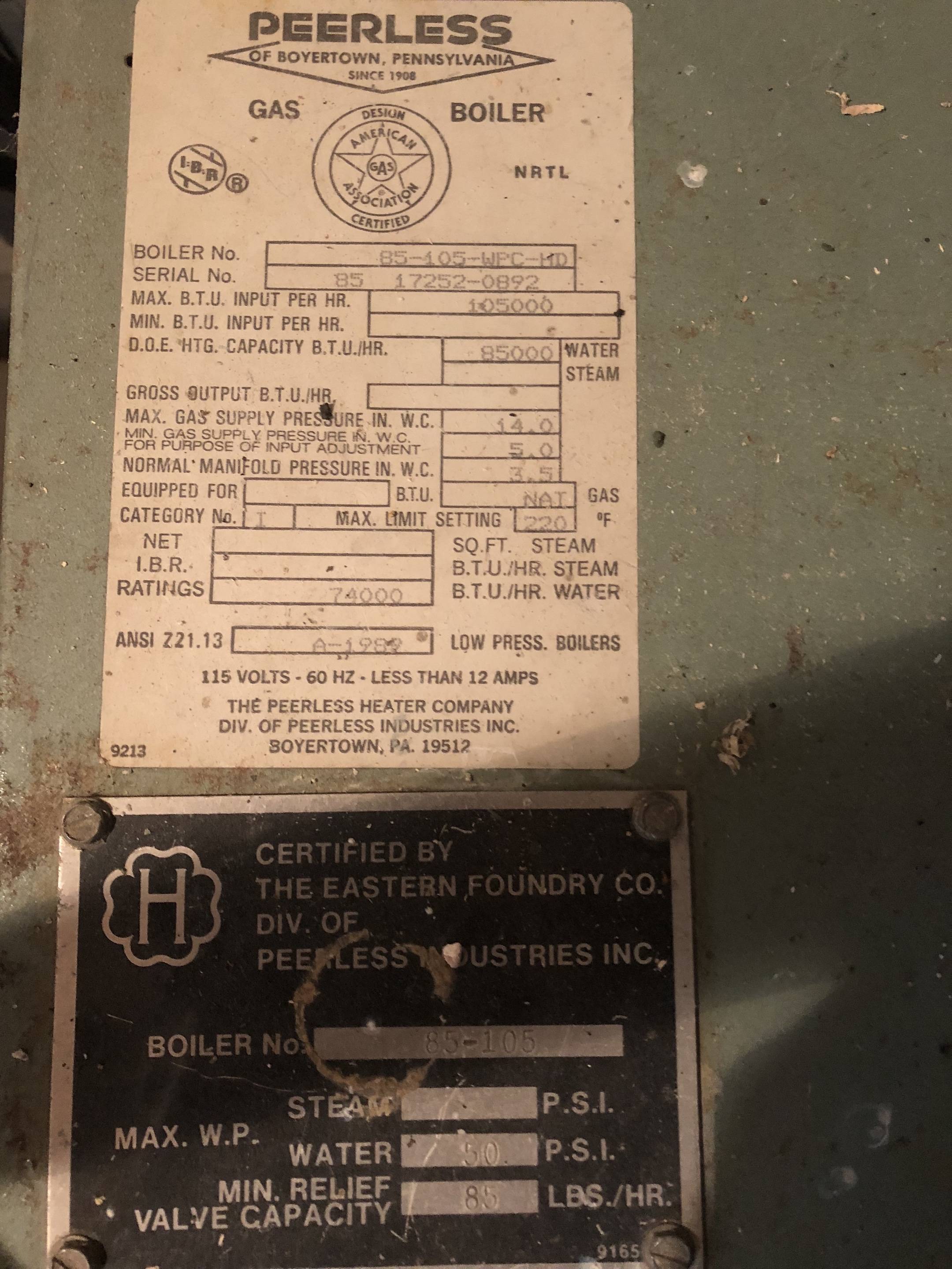 hvac Peerless Boiler not heating No flame Home Improvement Stack