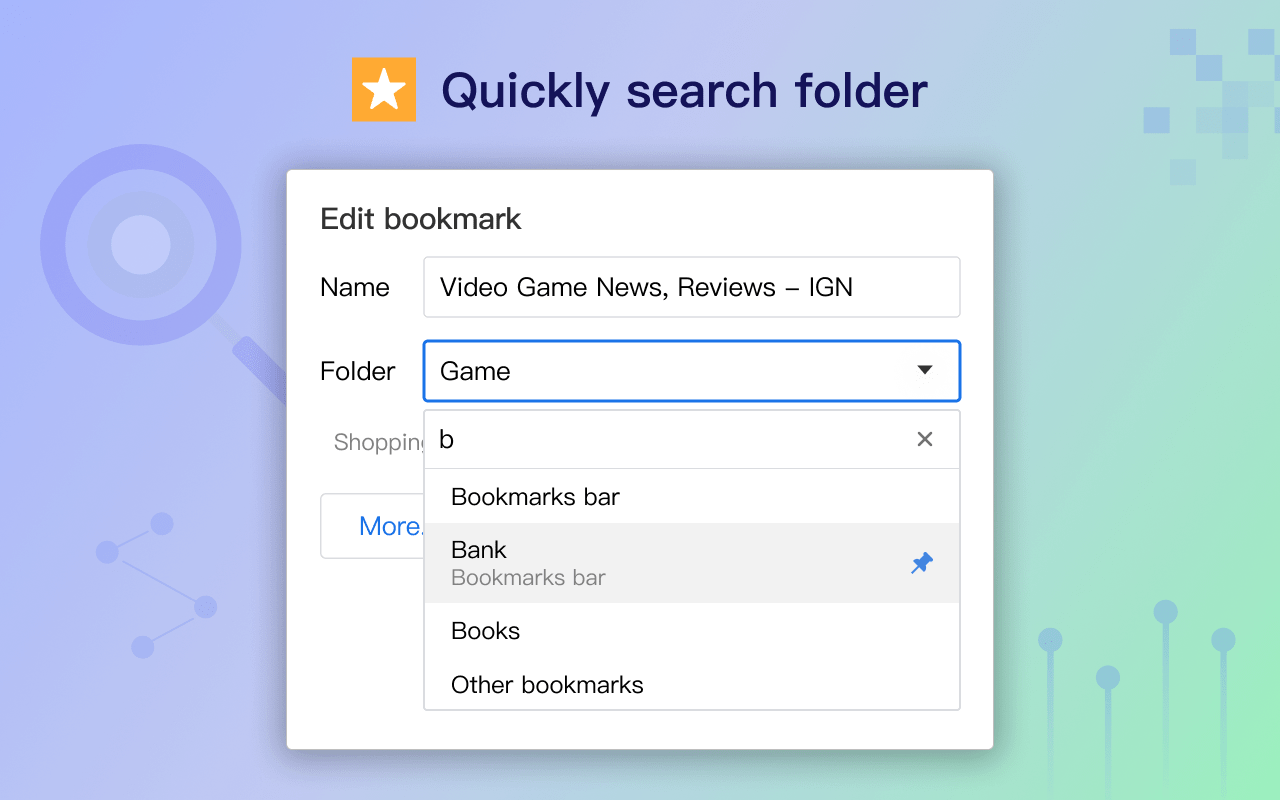 How do I increase the available bookmark folder limits in chrome