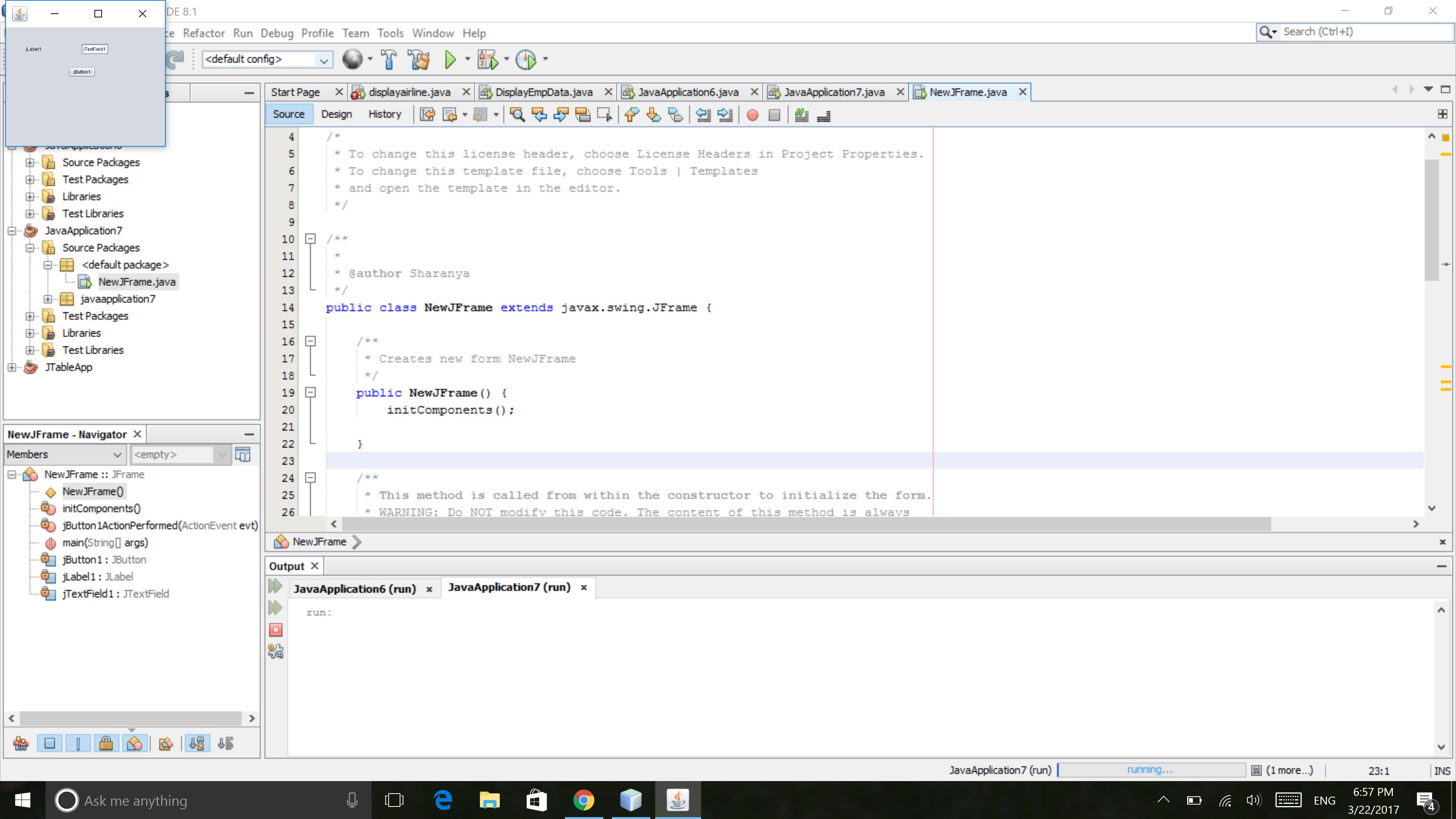 java netbeans jframe too small Stack Overflow