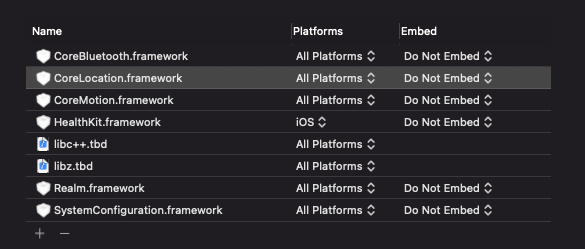 ios Xcode frameworks are red in color though it is added to the project. Xcode 12.2 Stack