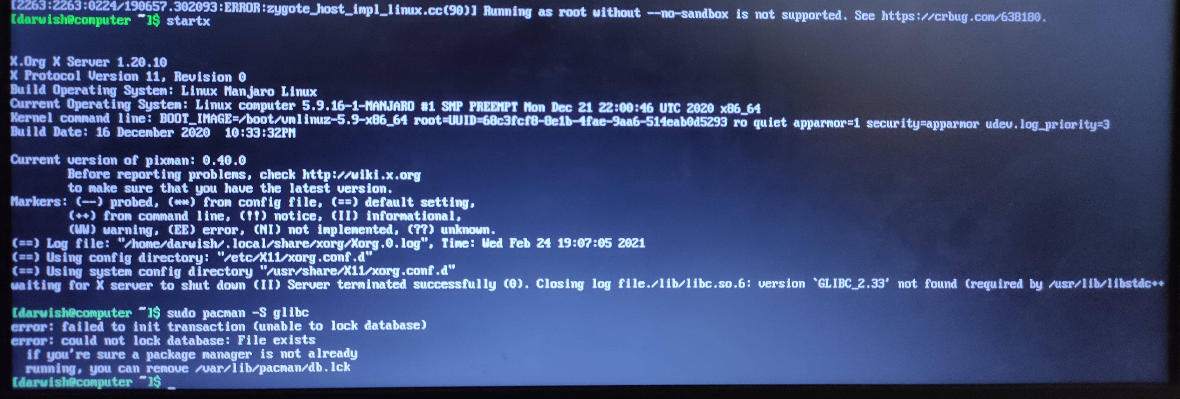 arch linux My Manjaro KDE Display Manager failed to start Unix