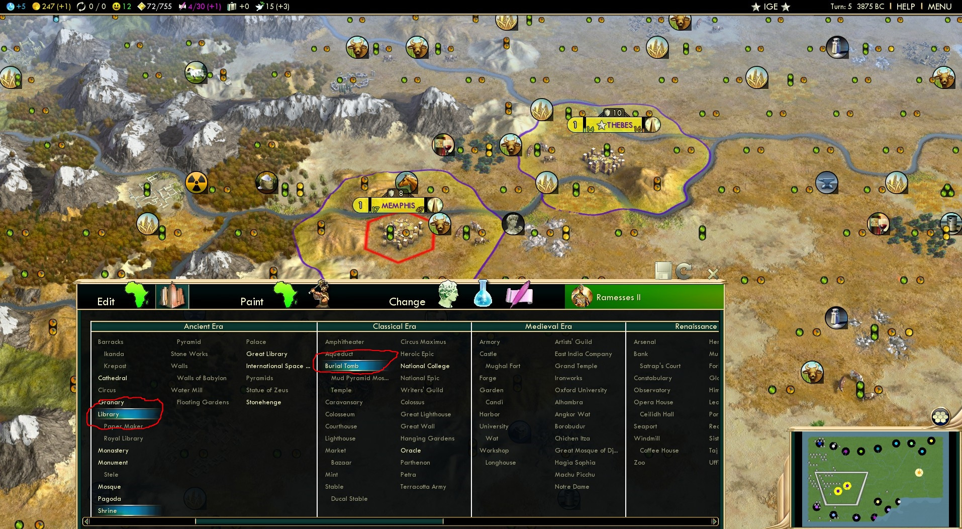 Civilization 5 - Are A Civ's Unique Buildings Transformed When Conquered? - Arqade