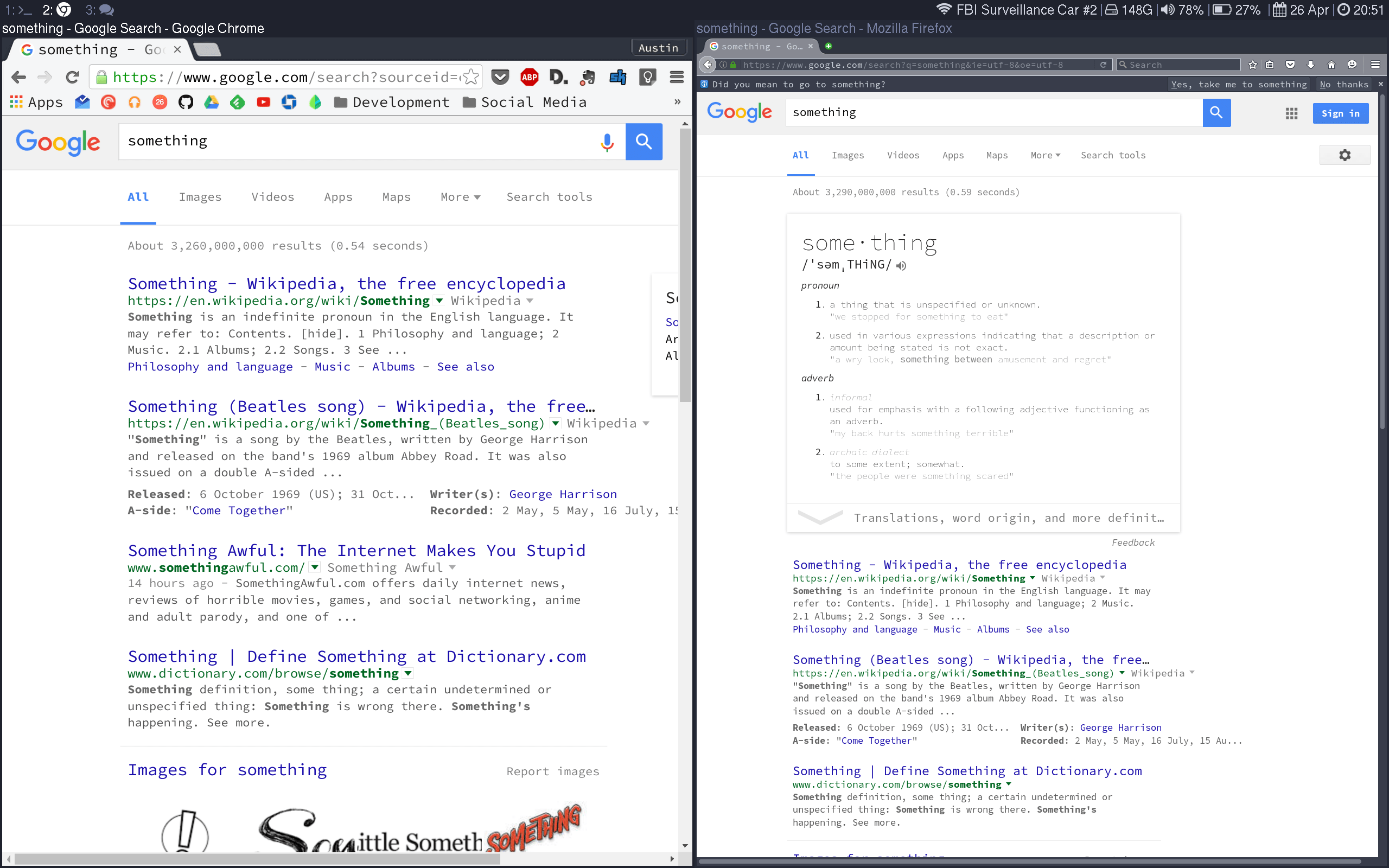 arch linux How do I change the font in Chrome or Firefox