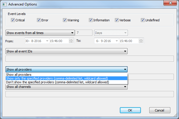 gratis Tool to view .evtx Windows event log files Software